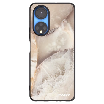 Picasee Μαύρη θήκη σιλικόνης για Honor X7 - Cream marble