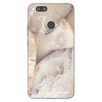 Picasee διαφανής θήκη σιλικόνης Xiaomi Redmi A1 - Cream marble