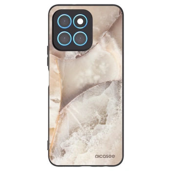Picasee Μαύρη θήκη σιλικόνης για Honor X8 5G - Cream marble