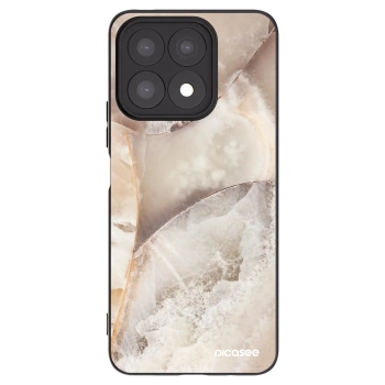 Picasee Μαύρη θήκη σιλικόνης για Honor X8a - Cream marble