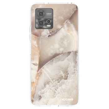 Picasee διαφανής θήκη σιλικόνης Motorola Moto G72 - Cream marble