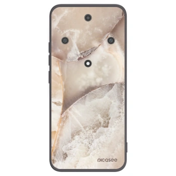 Picasee Μαύρη θήκη σιλικόνης για Honor Magic5 Lite 5G - Cream marble