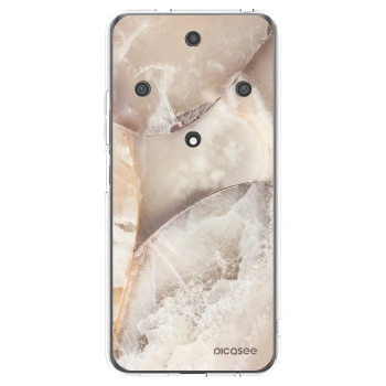 Picasee διαφανής θήκη σιλικόνης Honor Magic5 Lite 5G - Cream marble