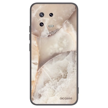 Picasee Μαύρη θήκη σιλικόνης για Xiaomi 13 Pro - Cream marble
