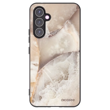 Picasee Μαύρη θήκη σιλικόνης για Samsung Galaxy A54 5G A546B - Cream marble