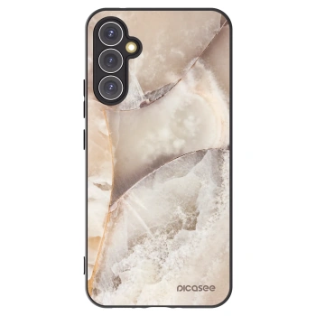 Picasee Μαύρη θήκη σιλικόνης για Samsung Galaxy A34 5G A346B - Cream marble