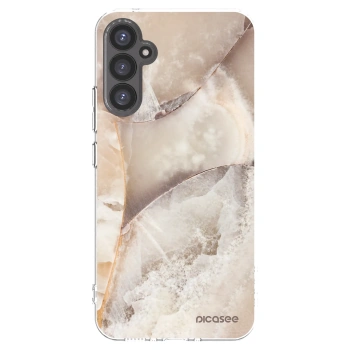 Picasee διαφανής θήκη σιλικόνης Samsung Galaxy A34 5G A346B - Cream marble