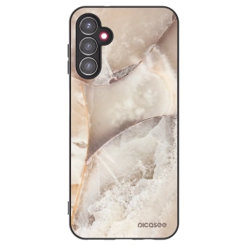 Picasee Μαύρη θήκη σιλικόνης για Samsung Galaxy A14 5G A146P - Cream marble