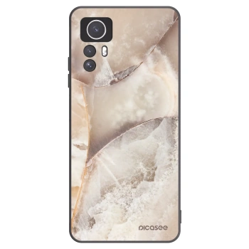 Picasee Μαύρη θήκη σιλικόνης για Xiaomi Redmi Note 12S - Cream marble