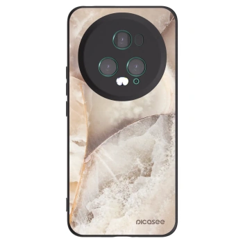 Picasee Μαύρη θήκη σιλικόνης για Honor Magic5 Pro - Cream marble
