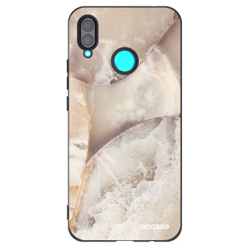 Picasee Μαύρη θήκη σιλικόνης για Huawei Nova 3 - Cream marble