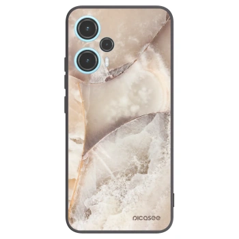 Picasee Μαύρη θήκη σιλικόνης για Xiaomi Poco F5 - Cream marble