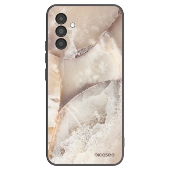 Picasee Μαύρη θήκη σιλικόνης για Samsung Galaxy A04s A047F - Cream marble