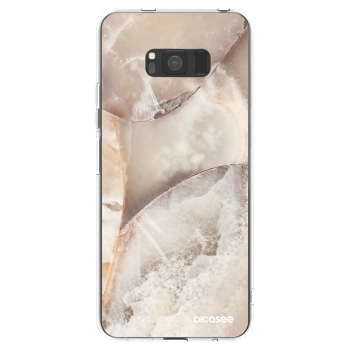 Picasee διαφανής θήκη σιλικόνης Samsung Galaxy S8 G950F - Cream marble