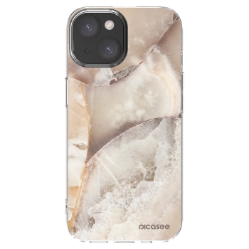 Picasee διαφανής θήκη σιλικόνης Apple iPhone 15 - Cream marble