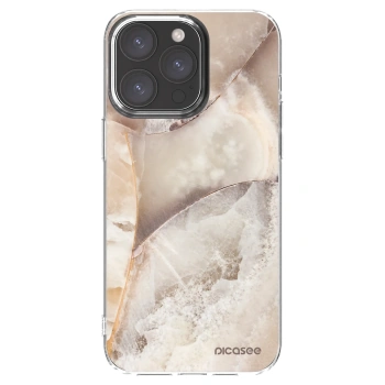 Picasee διαφανής θήκη σιλικόνης Apple iPhone 15 Pro Max - Cream marble