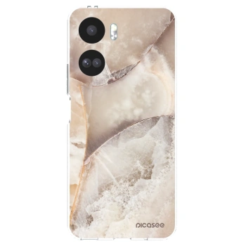 Picasee διαφανής θήκη σιλικόνης Honor 90 Lite 5G - Cream marble
