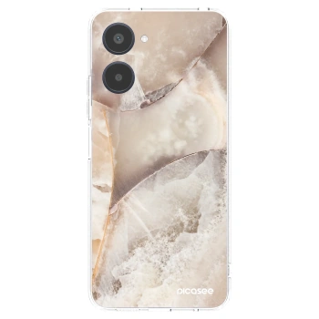Picasee διαφανής θήκη σιλικόνης Realme 10 4G - Cream marble