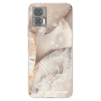 Picasee διαφανής θήκη σιλικόνης Motorola Edge 30 Neo - Cream marble