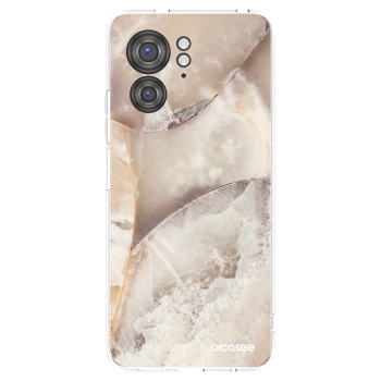 Picasee διαφανής θήκη σιλικόνης Motorola Edge 40 - Cream marble