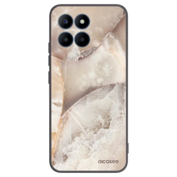 Picasee Μαύρη θήκη σιλικόνης για Honor 70 Lite - Cream marble