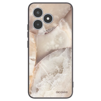 Picasee Μαύρη θήκη σιλικόνης για Realme C53 - Cream marble