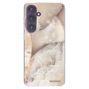 Picasee διαφανής θήκη σιλικόνης Samsung Galaxy S24+ S926B 5G - Cream marble
