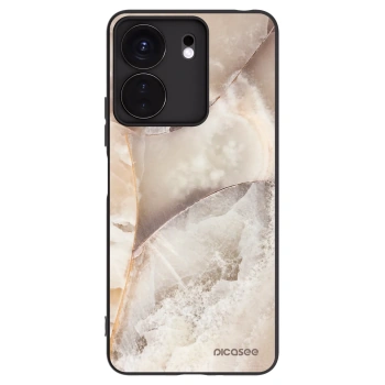 Picasee Μαύρη θήκη σιλικόνης για Xiaomi Redmi 13C 4G - Cream marble