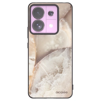 Picasee Μαύρη θήκη σιλικόνης για Xiaomi Redmi Note 13 Pro 5G - Cream marble