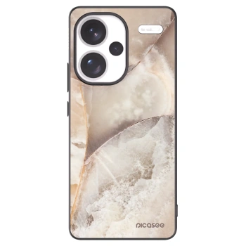 Picasee Μαύρη θήκη σιλικόνης για Xiaomi Redmi Note 13 Pro+ 5G - Cream marble