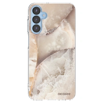 Picasee διαφανής θήκη σιλικόνης Samsung Galaxy A15 A156B 5G - Cream marble