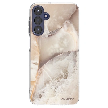 Picasee διαφανής θήκη σιλικόνης Samsung Galaxy A15 A155F 4G - Cream marble