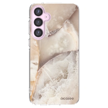 Picasee διαφανής θήκη σιλικόνης Samsung Galaxy A55 5G A556B - Cream marble