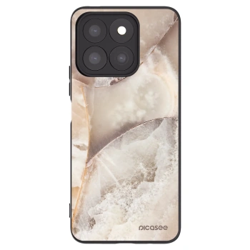 Picasee Μαύρη θήκη σιλικόνης για Honor X8b - Cream marble