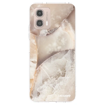 Picasee διαφανής θήκη σιλικόνης Motorola Moto G53 5G - Cream marble