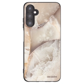 Picasee Μαύρη θήκη σιλικόνης για Samsung Galaxy A05s A057G - Cream marble