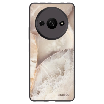 Picasee Μαύρη θήκη σιλικόνης για Xiaomi Redmi A3 - Cream marble