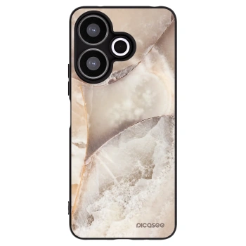 Picasee Μαύρη θήκη σιλικόνης για Xiaomi Redmi 13 4G - Cream marble