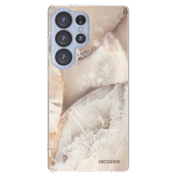 Picasee διαφανής θήκη σιλικόνης Samsung Galaxy S25 Ultra 5G - Cream marble
