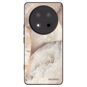Picasee Μαύρη θήκη σιλικόνης για Honor Magic7 Lite 5G - Cream marble