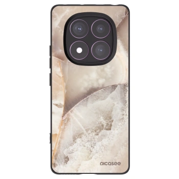 Picasee Μαύρη θήκη σιλικόνης για Xiaomi Redmi Note 14 Pro 4G - Cream marble