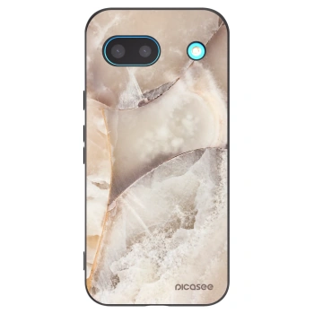 Picasee Μαύρη θήκη σιλικόνης για Google Pixel 8 - Cream marble