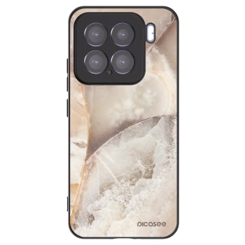Picasee Μαύρη θήκη σιλικόνης για Xiaomi 15 - Cream marble