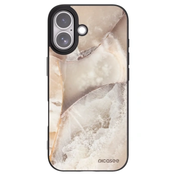 Picasee Μαύρη θήκη σιλικόνης για Apple iPhone 17 - Cream marble