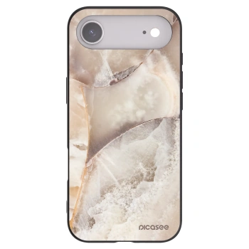 Picasee Μαύρη θήκη σιλικόνης για Apple iPhone Air - Cream marble