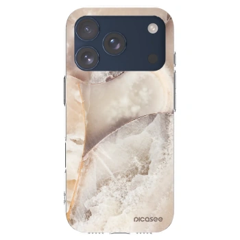 Picasee διαφανής θήκη σιλικόνης Apple iPhone 17 Pro - Cream marble