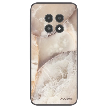 Picasee Μαύρη θήκη σιλικόνης για Realme 12X - Cream marble