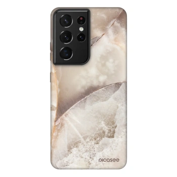 Picasee Fashion Case για Samsung Galaxy S21 Ultra 5G G998B - Cream marble