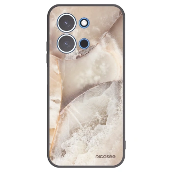 Picasee Μαύρη θήκη σιλικόνης για Xiaomi Redmi 15C 4G - Cream marble