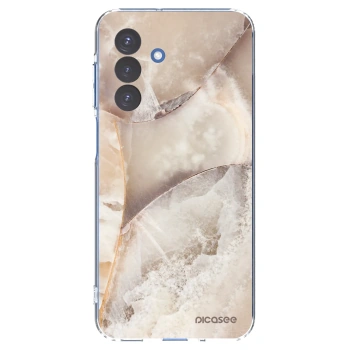 Picasee διαφανής θήκη σιλικόνης Samsung Galaxy A17 5G - Cream marble